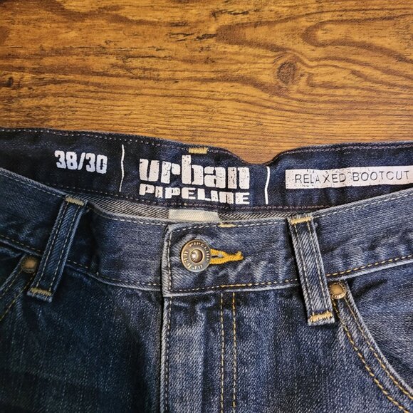Urban Pipeline Jeans 38x30 Measures 36x30 Relaxed Bootcut Medium Dark Western - Picture 4 of 10
